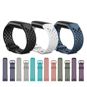Fitbit şarj için silikon kayış 5 bant değiştirme watchband şarj5 smartwatch spor yumuşak bilezik band bileklik