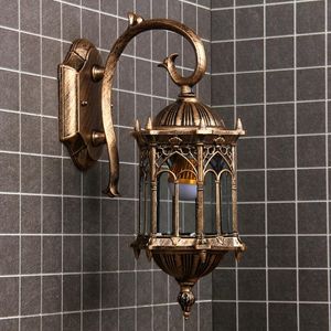 Utomhusväggslampor EST Retro Ljus Gynnsamt Europa Villa Sconce Lampa Vattentät Exteriör Garden Doorway Lighting