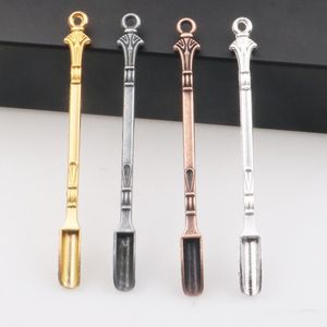 Dabber Dab Narzędzie Waczy Suche Zioła Parownik 80mm Dab Rigs Metalowa łyżka używana do Sniffer Tabff Dymania Akcesoria