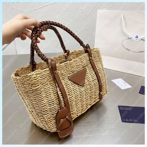 Women Basket Handbag Straw Tote Beach Bags Bucket Bag Shoulder Bags Designers Womens Handbags Luxurys Designers Bags Totes Purses B2105173L