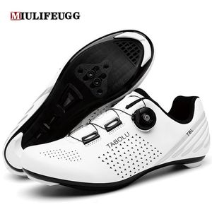 Speed Cycling Road Bike scarpe pianeggianti per rotta sportiva calzature per tacchetti MTB Sneaker da corsa da corsa in bicicletta SPD