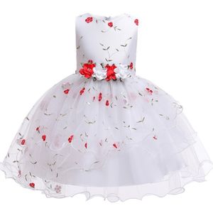 Lace Tulle Girls Pageant Dress Flower Girl Para Casamento Festa Floral Princesa Primeira Comunhão Vestidos 3 4 6 8 10 12 Y 210508