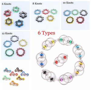 6 8 10 12 knop cykelkedja leksak nyckelring fidget spinner gyro hand metall finger nyckelring armband leksaker reducera dekompression ångest anti stress barn vuxen