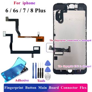 1Pcs Home Return Fingerprint Button Main Board Motherboard Connector Flex Cable For iPhone S Plus SE2 Waterproof Adhesive Replacement Parts