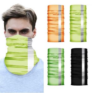 Men Women Reflective Magic Neck Gaiter Face Shield Tube Warmer Outdoor Cycling Camping Ski Fishing Bandana Headband Scarf Caps & Masks