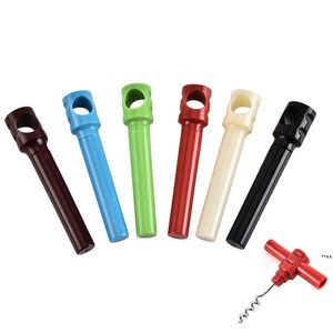 Flasköppnare Enkel praktisk rödvin plastskruvmejsel Hem Multi Function CorksCrew Wine Opener Tillbehör RRB12646