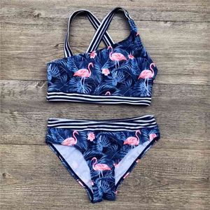 Multi Style Kids Girls Bikini Set Print Swimwear Swimsuit Summer Children Biquini Infantil Bathing Suit A369 210625