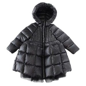 Girls Children Clothing Kids Winter Jacket Coat Cotton Padded Parka Dress Christmas Costumes For Snowsuit Snow Wear Outerwear 210916