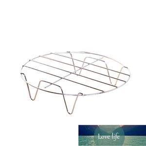 Mats & Pads Sliver Cooling Rack Steel Round Four Corner Egg Stand Kitchen Pressure Pan Tool Cooker Baking Breakfast Steaming K5B3 Factory price expert design Quality