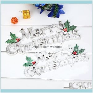 Wholesale christmas party sign for sale - Group buy Christmas Festive Party Supplies Gardenchristmas Decorations Plastic Delicate Merry Tag Xmas Tree Sign For Home Decor Ornaments Alphabet H