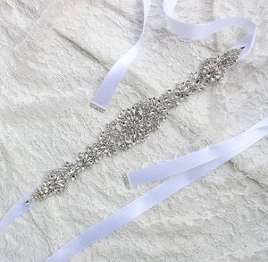 Dress Belt Wedding Dresses Sash Bridal Belts Rhinestone Crystal Ribbon From Evening Princess Handmade