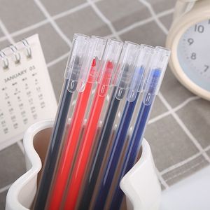 0.5mm Black Red Blue High Capacity Ink Gel Pen Needle signing pencil student school Stationery Writing Tools 0288