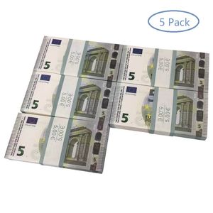 2022 Notas de Dinheiro Falsas 5 10 20 50 100 Dólar Euros Realista Toy Bar Adereços Copiar Moeda Filme Dinheiro Falso-boletos 100 PCS Pack2112ZMS5J5MM