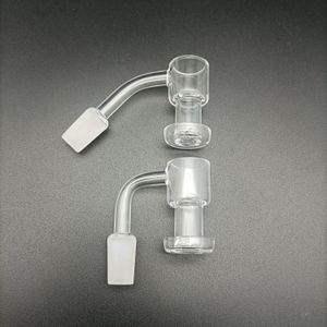 OD22mm Terp Slurper Quartz Banger Nail 45 90 degrees Thick Smoking Bangers 10mm 14mm 18mm Male female frosted Joint Bowl For Glass Bong
