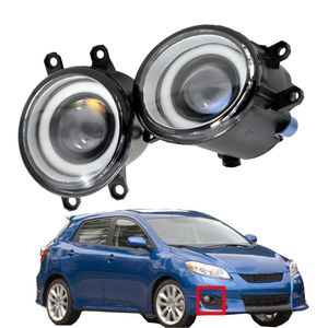 for Toyota Matrix 2008-2013 fog light headlight high quality pair LED Lens Lamp Styling Angel Eye