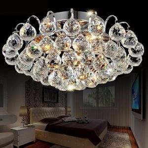 Luzes de teto Lâmpada contemporânea Crystal Living Room Fyer Lustres Lustres Montou a superfície WF1119