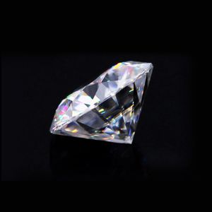 Pietre preziose sciolte reali da 0,2 ct a 5 ct Pietre Moissanite Colore G Forma rotonda Diamante Taglio brillante Gemma coltivata in laboratorio per anello di gioielli Bulk