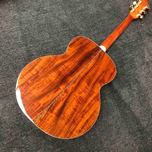 Chitarra acustica vintage Grand Jumbo Koa personalizzata con pickup alla buca 550A