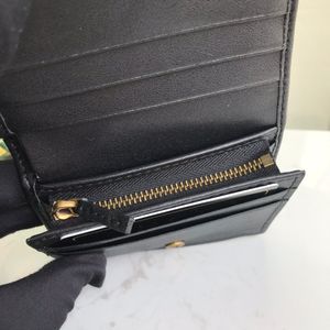 Luksusowy projektant marmont portfel Portfel Najwyższa jakość mody dla kobiet torebka torebka kołdra skórzana mini krótkie portfele główne karta kredytowa 320M