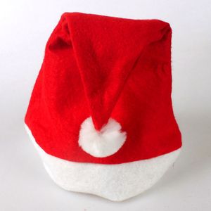 20st Jul Santa Claus Mössor Merryxmas Caps Cap Party Hat för Santa-Claus kostym Jul-dekoration Kids eller vuxenhuvud Omkretsstorlek 56-58cm