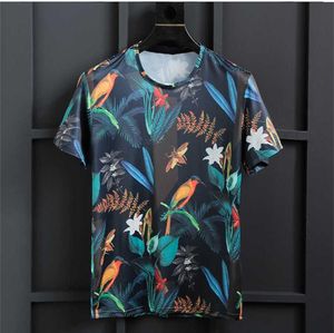 Men's T-Shirts Euramerican Loose Fashion Print Summer Tee Tops Women/Men Casual Comfortable Shirt M-6XL Size B702