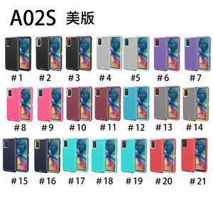 Nya Metropcs T-Mobile Fodraler för LG Stylo7 4G 5G K52 K53 K92 Samsung Galaxy A02S Triple Robot Combo Belt Clip Defender Case