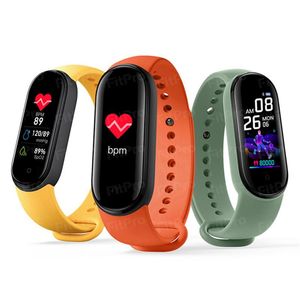 Smart Bracelet Band M5 Sports Fitness braccialetto smartwatch Monitoraggio della frequenza cardiaca Schermo a colori