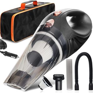 Vacuum Cleaner - Portable High Power Handheld Vacuums With 3 Attachments Cord & Bag 12v Auto Accessories Kit for Interior Detailing