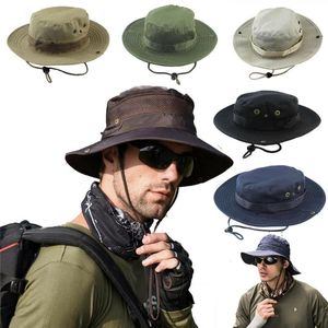 Round Polyester Cotton Bucket Hat Hunting Camouflage Boonie Cap Summer Sun Protection Unisex Outdoor Sport Accessory Hats