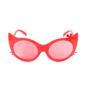 Kids Size Cute Animal Style Moda Okulary Lovely Cat Shape Frame Z Owalna Round UV400 Soczewki Girls Girls Eyeglasses