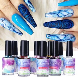 Wholesale varnish bottle resale online - Nail Gel Bottle Watercolor Ink Polish Blooming Flower Smoke Effect Smudge Bubble Varnish Manicure Decoration Tools GL895