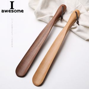 Black Walnut Wooden Professional Shoe Horn Long Long Handle Shoehorn Sapato útil Lifter Profissional Sapato Colher Home Ferramentas 2