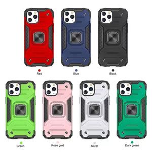 Armor phone cases is suitable for iphone12 promac magnetic square ring 11 13mini new protective case 7/8plus LG Velvet armor