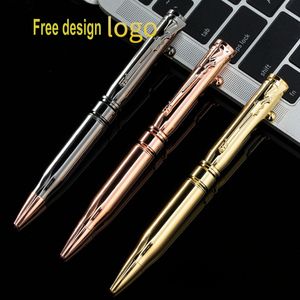 Ny ankomst Luxury Personlig Rifle Clip Spanner Pen Electroplating Paint Multi Finishes Cool Bolt Action Ballpoint Brass Pen
