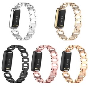 メタルストラップウォッチブレスレット特殊ステンレススチールストラップの交換リストバンドfor Fitbit Luxe Watchband