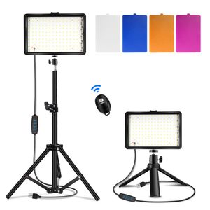 Video USB-licht LED-camera Invullicht met statief en kleurenfilters Tafel Videoverlichting Conferentie voor fotografie Vlog