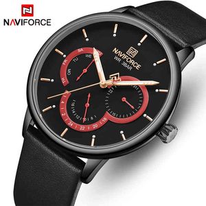 Men Watch NAVIFORCE Top Brand Luxury Fashion Quartz Men's Watches Waterproof Calendar Male Clock Date Sport Relogio Masculino 210517
