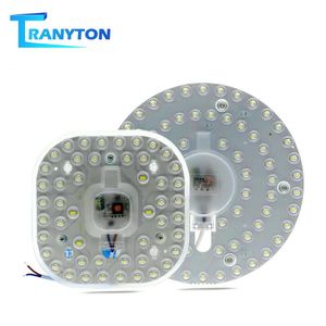 Panel Downlight AC220V 12W 18W 24W 36W 2835 SMD Hög ljusstyrka LED-modulbelysningskälla för taklampor Inomhusunderlag