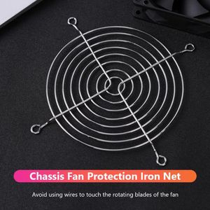 Fans Coolings Silvery Metal Wire Finger Protector Guard PC DC Fan Grill mm mm mm mm mm mm mm mm Cooling Accessories