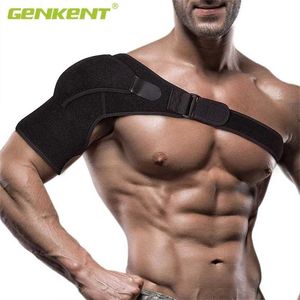 Adjustable Left Right Shoulder Support Bandage Protector Brace Joint Pain Injury Shoulder Strap Guard Strap Wrap Belt 211012