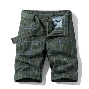 Männer Shorts Plaid Strand Shorts 2020 Sommer Mens Casual Camo Camouflage Shorts Militär Kurze Hosen Männlichen Bermuda Cargo Overalls H1210