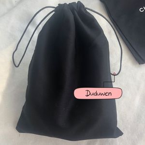 Exclusive~22X17Cm black cloth dust bags fashion packing package string bag for jewelry accessories socks sundries case printed 2C storage organizer