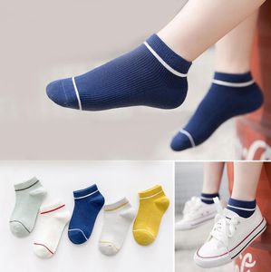 Spring thin mesh children's socks cartoon solid color boys and girls summer boat sock Sports breathable Casual baby