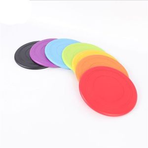 Brinquedos para cães macio voador disco flexível resistente ao dente ao ar livre grande filhote de cachorro animais de estimação treinamento buscar brinquedo silicone