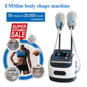 Centro de beleza eletromagnética de alta intensidade Pulsed Sistema de modelagem corporal emslim EMS Slim Machine para construção muscular com 2 alças