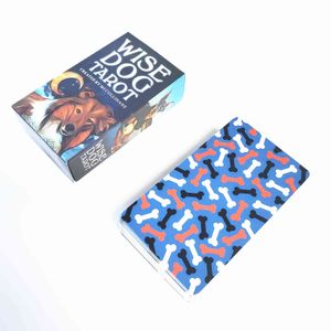 Мудрый Dog Tarot Party Party поставляет английскую настольную игру игральные карты 78 шт.