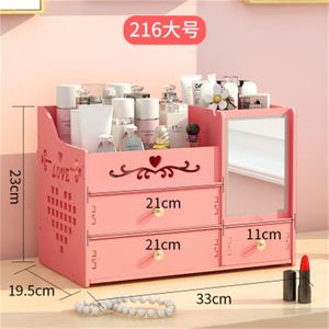 Desktop Cosmetic Storage Box Home Drawer Mirror Dresser Container Boxes Makeup Skin Care Jewelry Lipstick Shelf Organizer Case R2