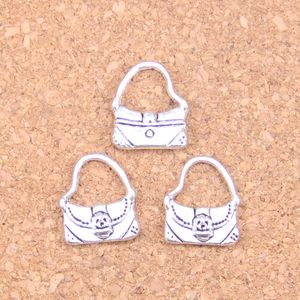 133st Antik Silver Bronze Plated Handbag Purse Charms Pendant DIY Halsband Armband Bangle Fynd 15 * 12mm