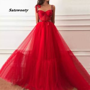 Czerwone sukienki balowe 2023 Nowe kobiety formalne imprezowe wieczory vestidos de noite eleganckie paski spaghetti wieczorowe suknie długie abendkleider