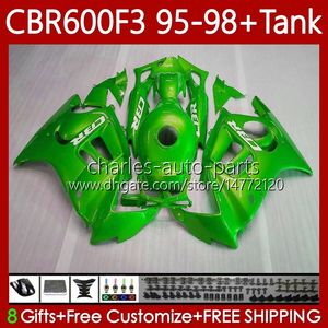 Body For HONDA CBR-600 CBR 600 CBR600 F3 FS CC 600F3 97 98 95 96 64No.275 600FS CBR600F3 600CC 1995-1998 Bodywork CBR600FS Gloss green 1997 1998 1995 1996 OEM Fairings